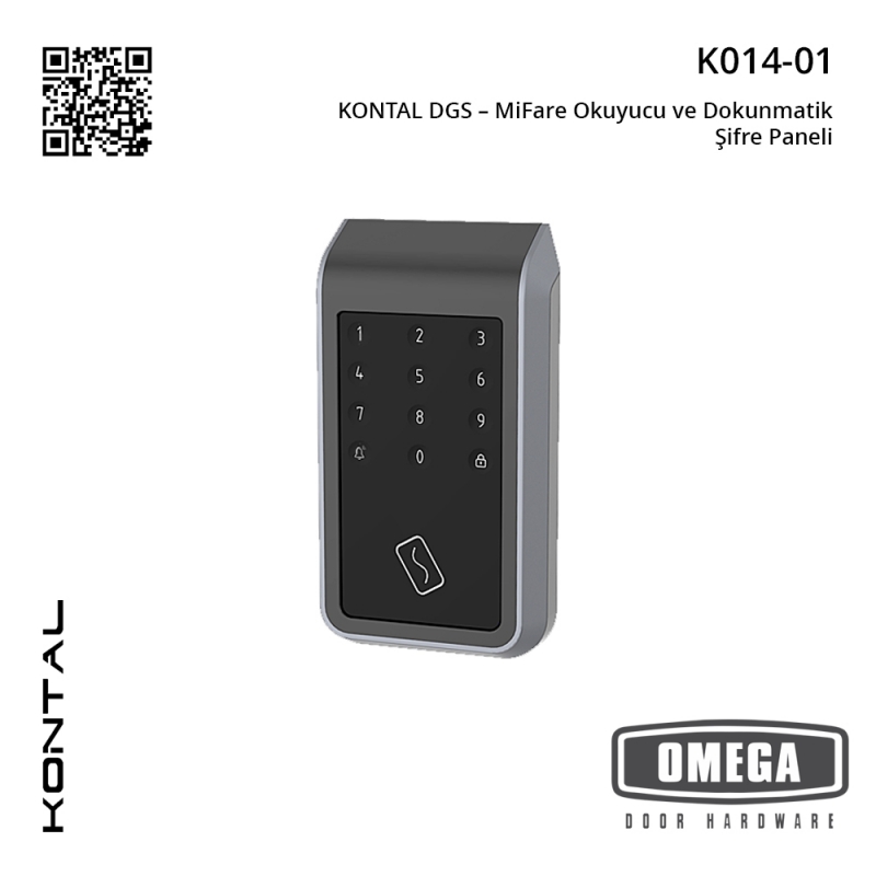 KONTAL DGS – MiFare Okuyucu ve Dokunmatik Şifre Paneli