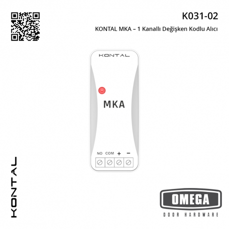 KONTAL MKA – 1 Kanallı Değişken Kodlu Alıcı