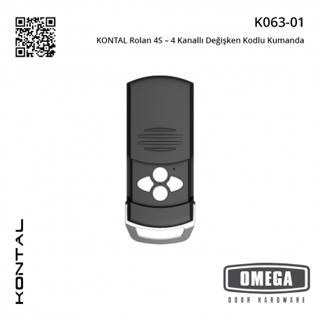 KONTAL Rolan 4S – 4 Kanallı Değişken Kodlu Kumanda