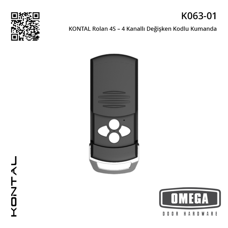 KONTAL Rolan 4S – 4 Kanallı Değişken Kodlu Kumanda