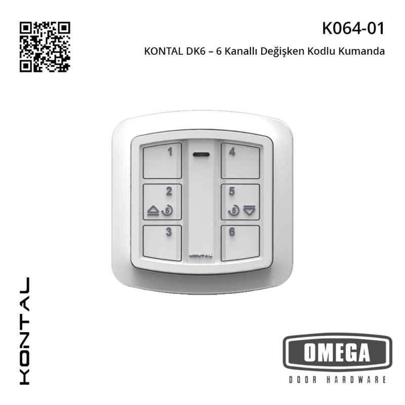 KONTAL DK6 – 6 Kanallı Değişken Kodlu Kumanda