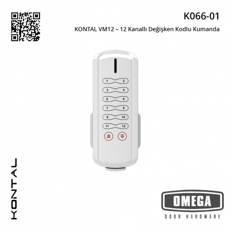 KONTAL VM12 – 12 Kanallı Değişken Kodlu Kumanda