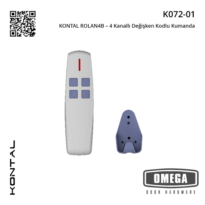 KONTAL ROLAN4B – 4 Kanallı Değişken Kodlu Kumanda