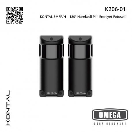KONTAL EMFP/H – 180° Hareketli Pilli Emniyet Fotoseli
